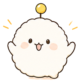 もちゅまる：やった〜っも！